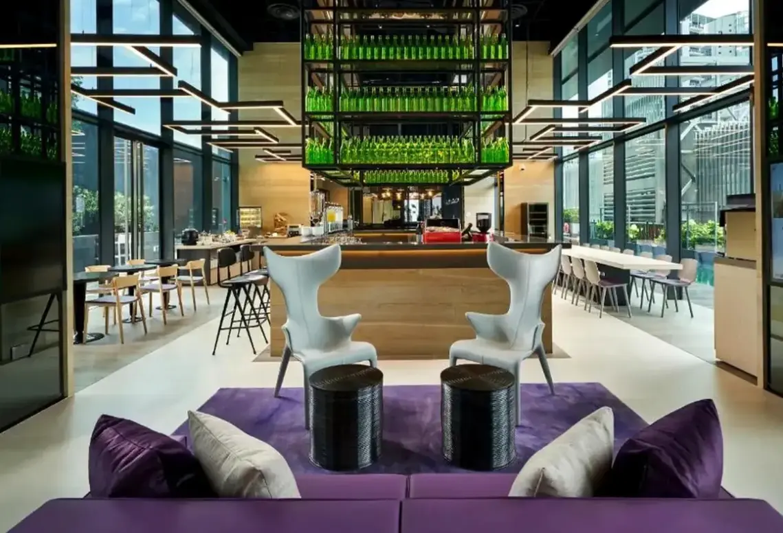 Lobby hotelu Yotel Singapore
