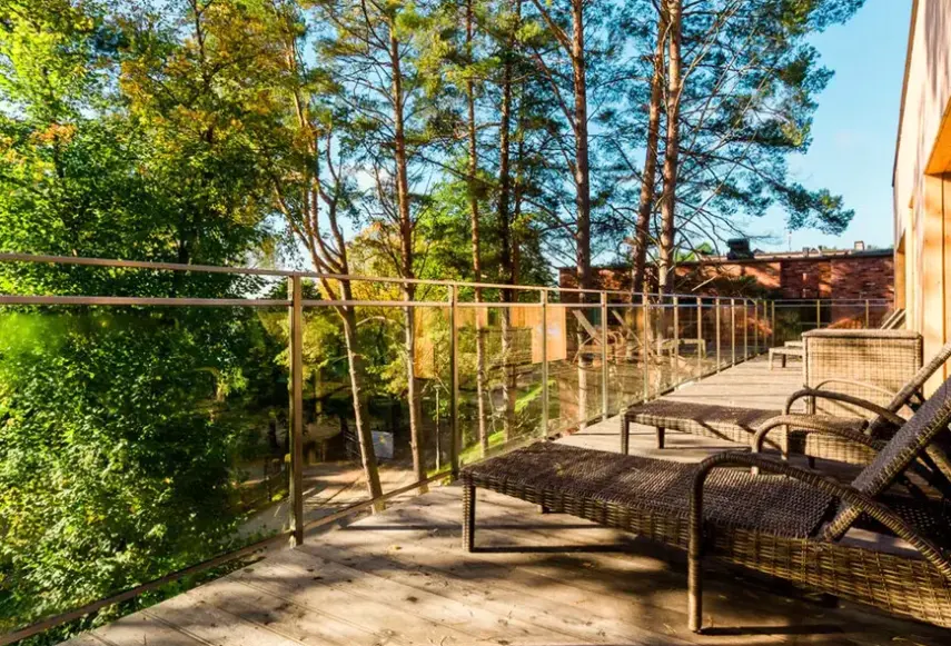 Widok z hotelu Zalesie Mazury Active Spa