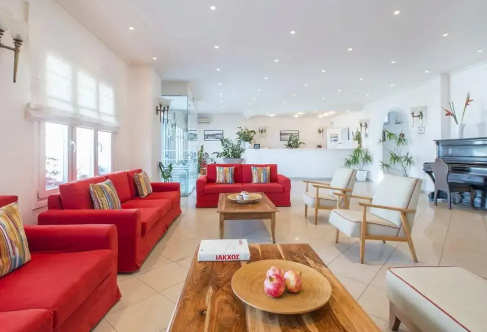 Restauracja i jedzenie w hotelu Adonis (Mykonos)