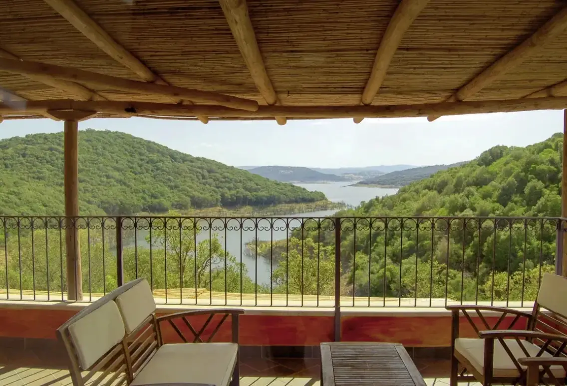 Widok z hotelu Aldiola Country Resort