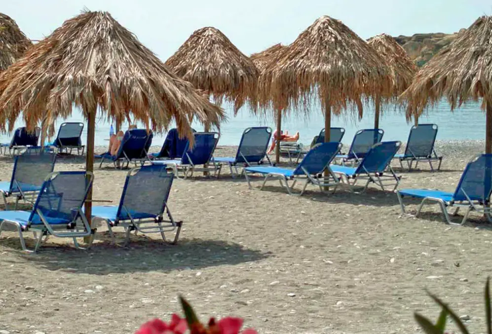 Plaża przy hotelu Avra Palm