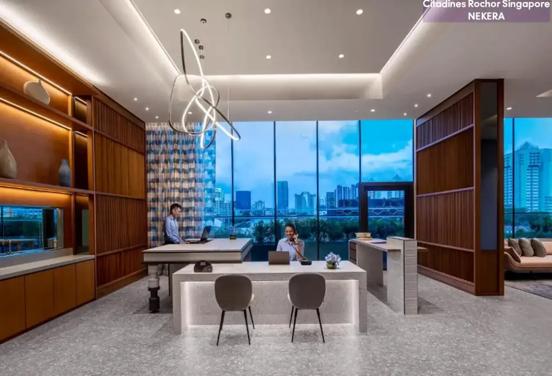 Lobby hotelu Citadines Rochor Singapore