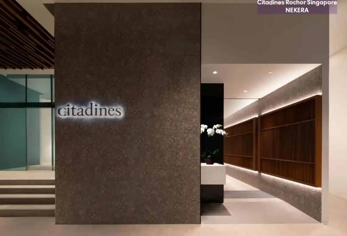 Lobby hotelu Citadines Rochor Singapore