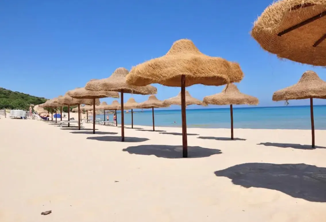 Plaża przy hotelu Costa dei Fiori