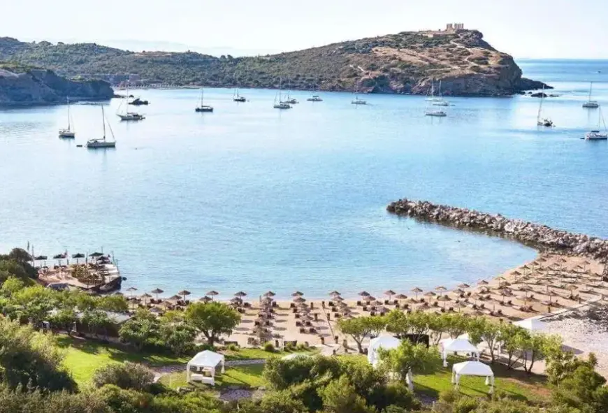Plaża przy hotelu Grecotel Cape Sounio
