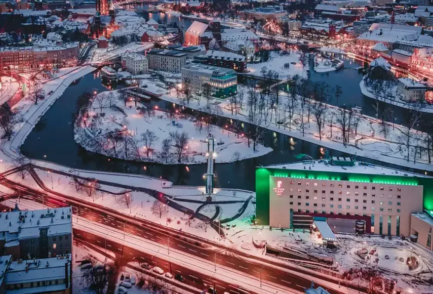 Widok z hotelu Hp Park Plaza Wrocław