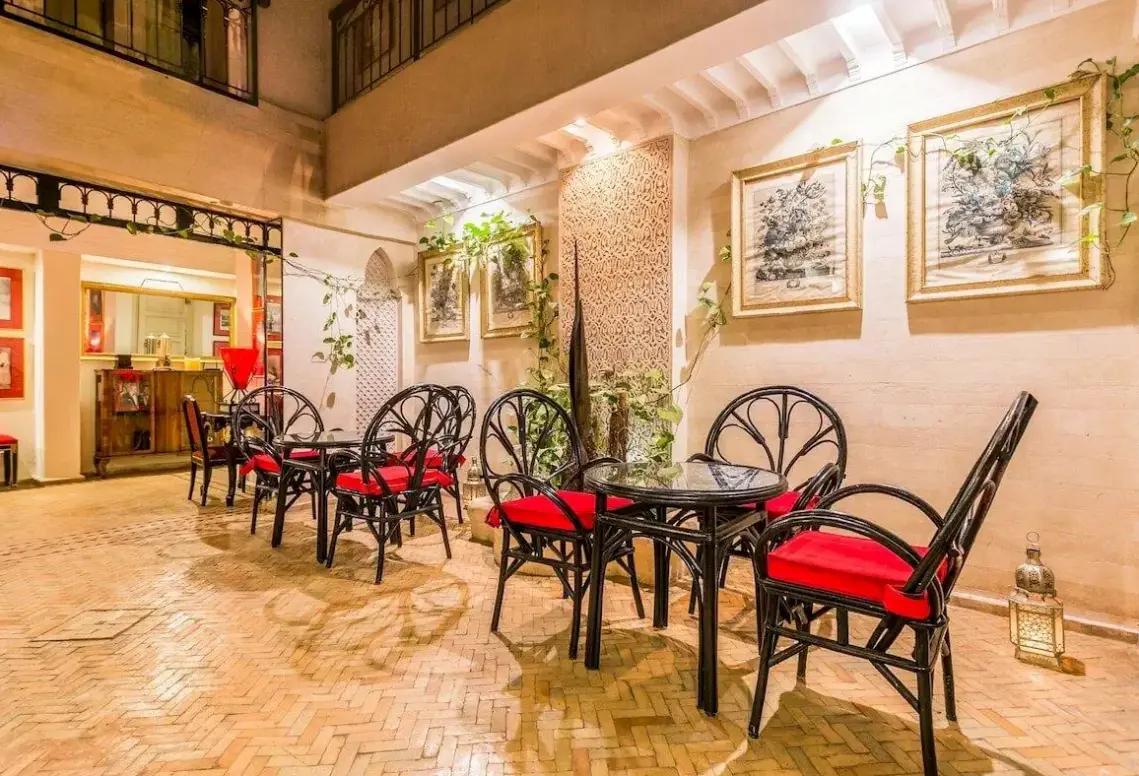 Lobby hotelu Riad Hasna Espi