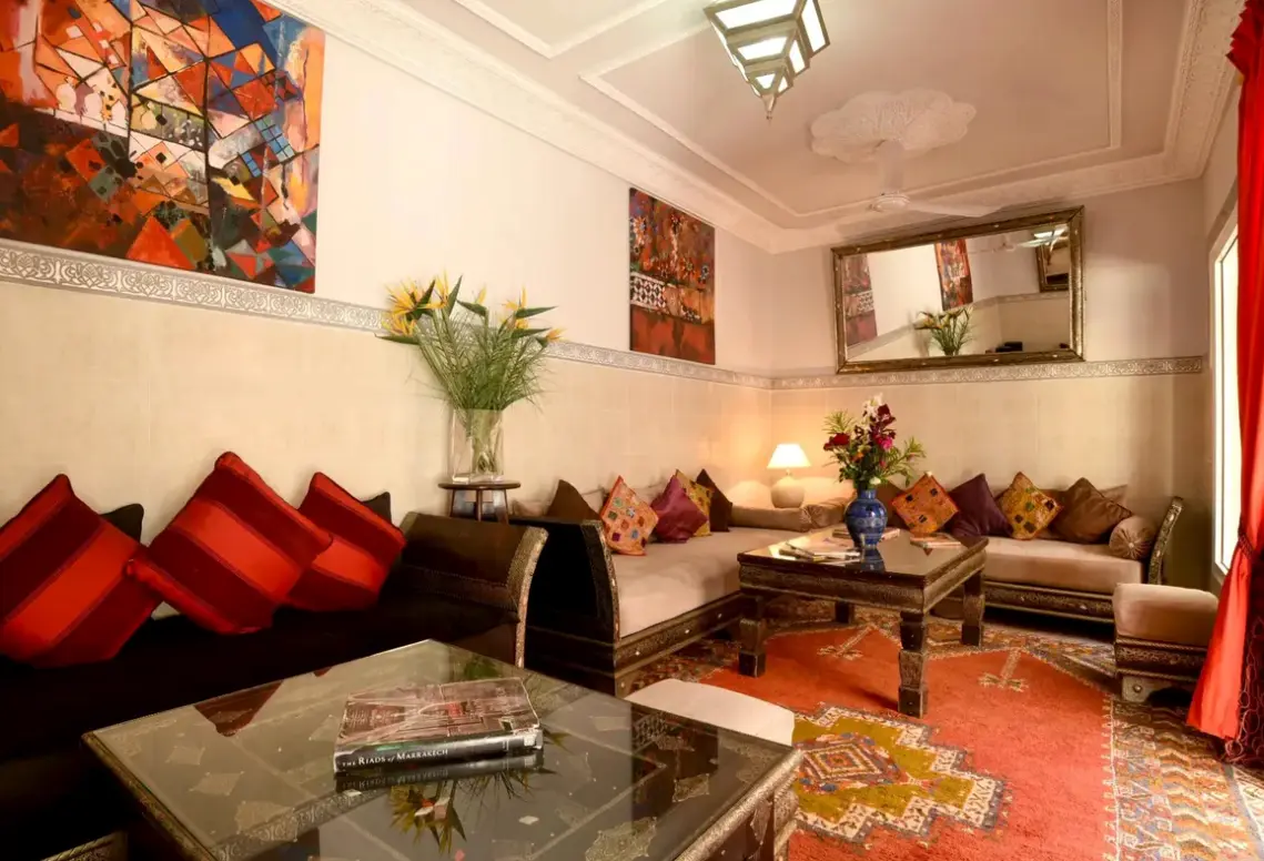 Lobby hotelu Riad Shaden