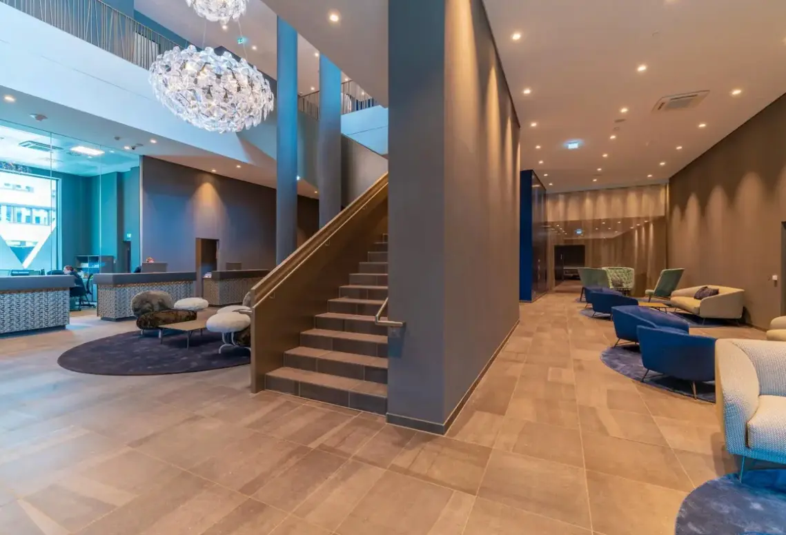 Lobby hotelu Roomz Vienna Prater