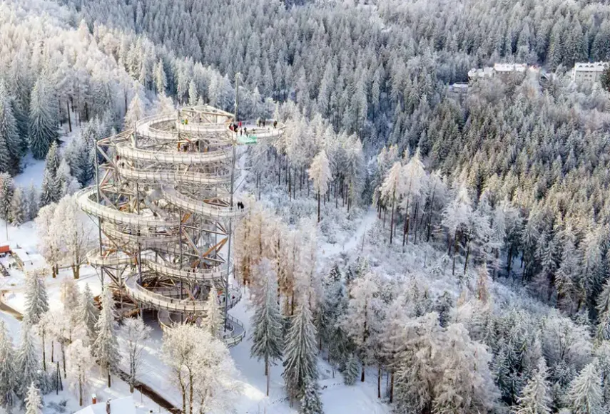Widok z hotelu Santa Christina (Świeradów Zdrój)