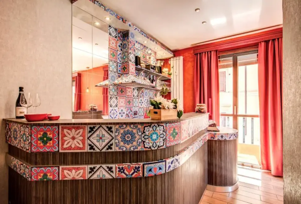 Łazienka w pokoju hotelu Santa Maria Inn Rome