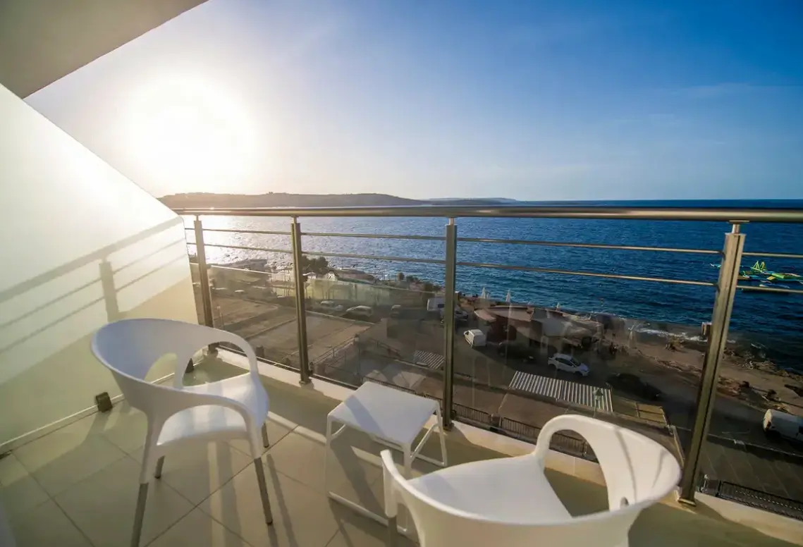 Widok z hotelu SeaView (Qawra)