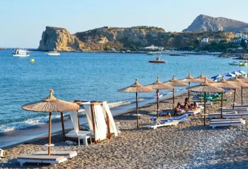 Plaża przy hotelu Stegna Star Studios