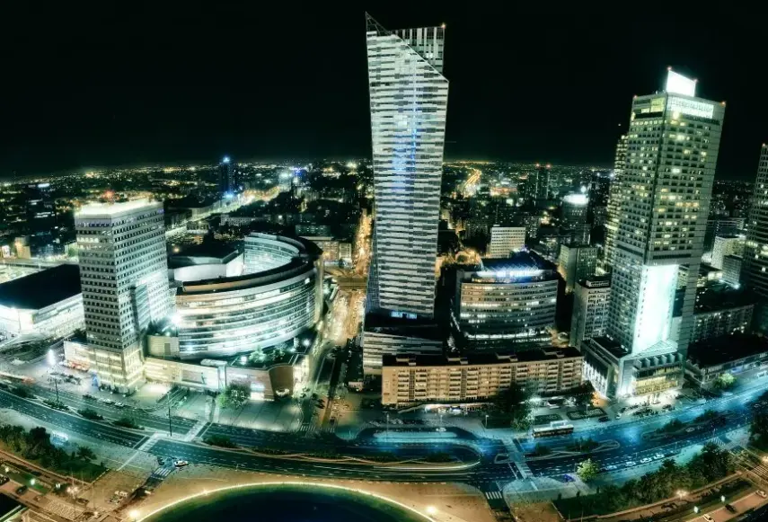 Widok z hotelu Warsaw Plaza