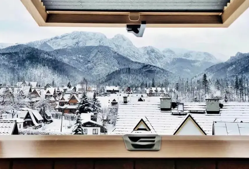 Widok z hotelu Willa Malinowa