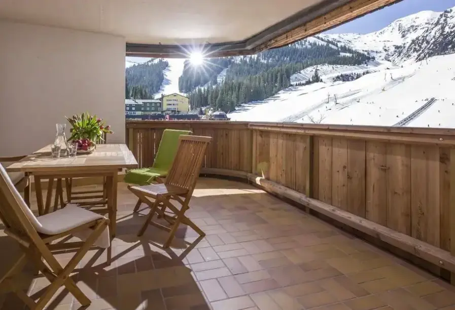 Widok z hotelu Almhof (Fugenberg)