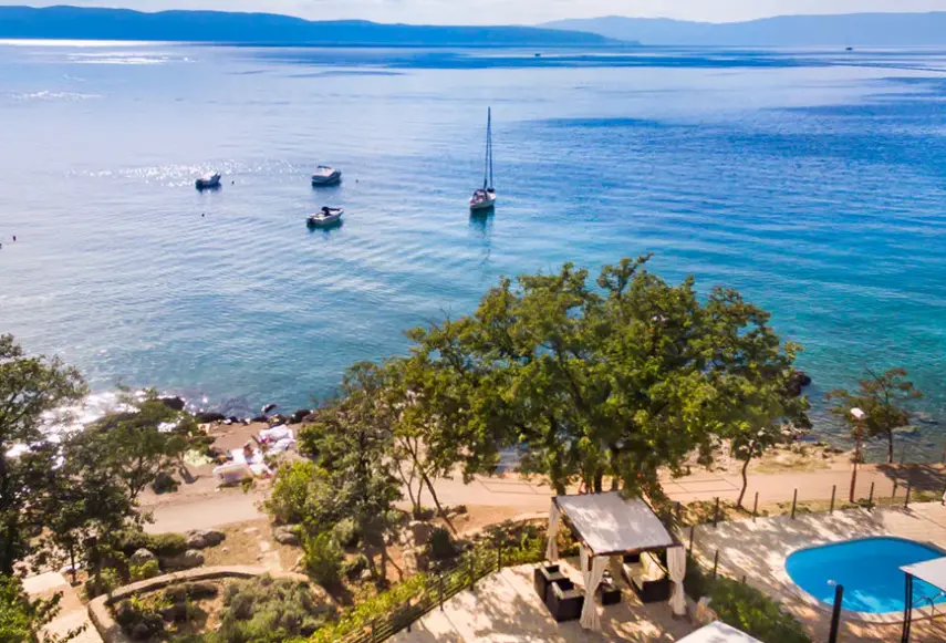 Widok z hotelu Aminess Style Atea Resort (Krk)