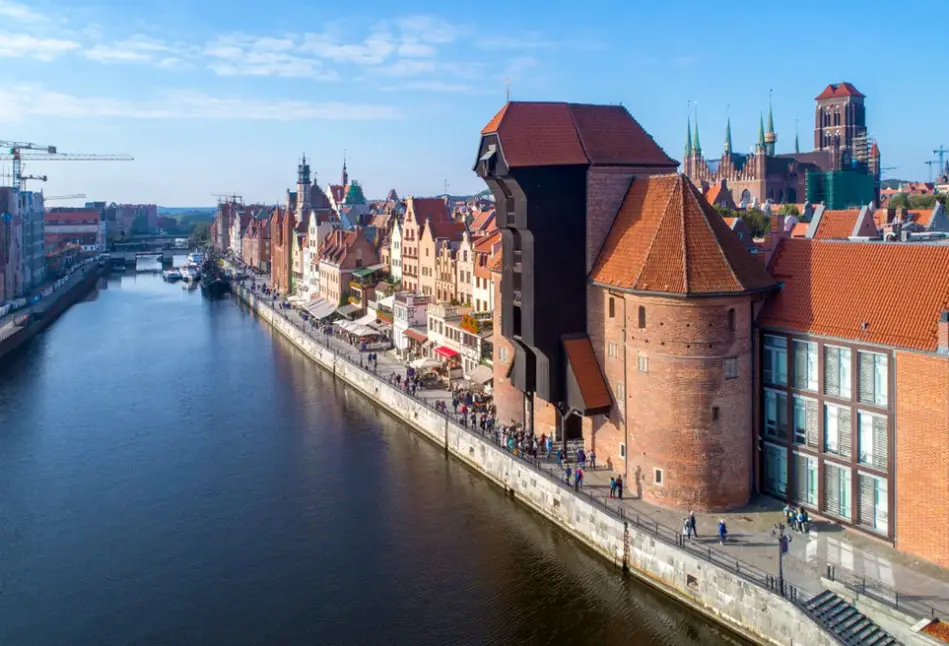 Widok z hotelu Arche Dwór Uphagena
