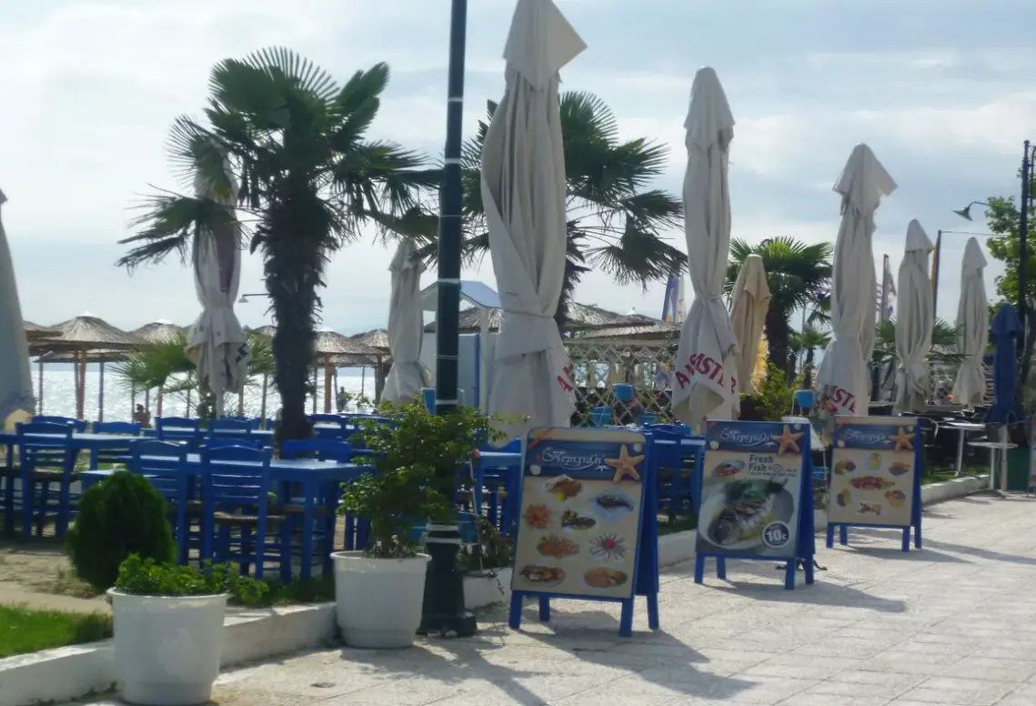Plaża przy hotelu Aslanidis