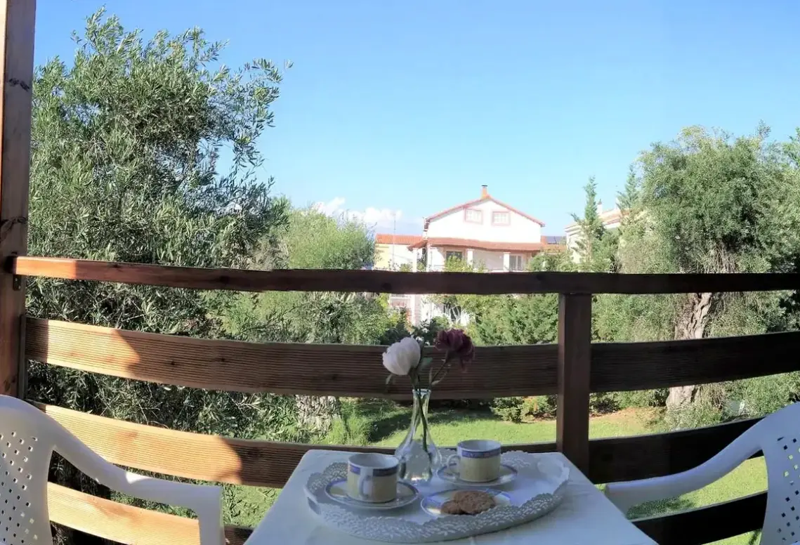 Widok z hotelu Ever Green Kavos