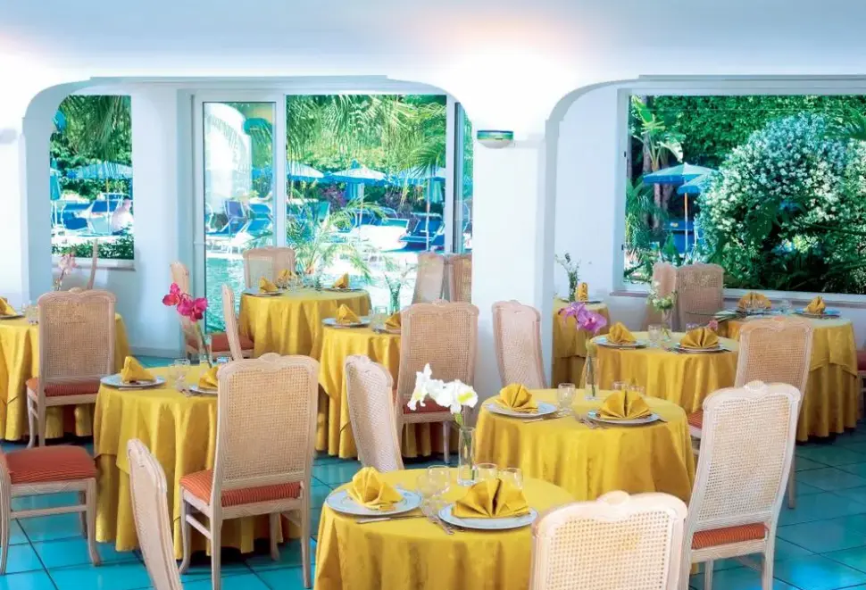 Restauracja i jedzenie w hotelu Floridiana Terme