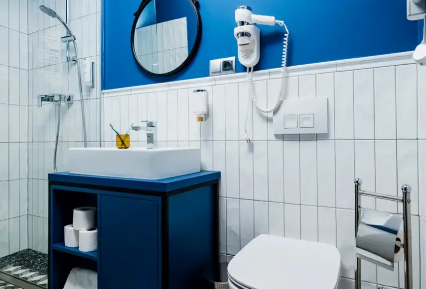 Łazienka w pokoju hotelu Focus Premium Apartaments