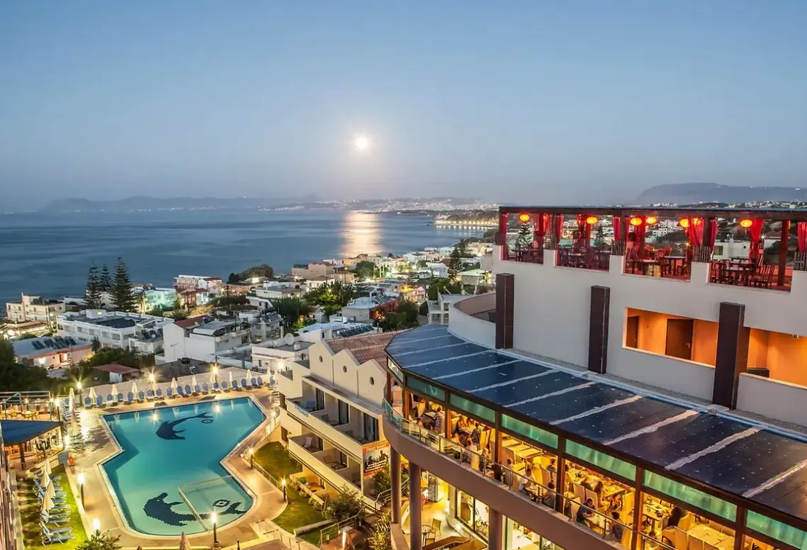 Widok z hotelu Galini Sea View (Agia Marina)