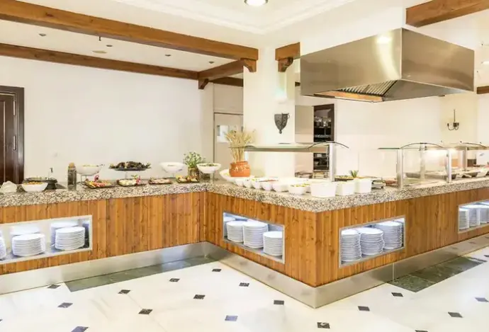 Restauracja i jedzenie w hotelu Ilunion Hacienda de Mijas (ex. Hacienda Puerta Del Sol)