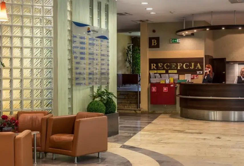 Lobby hotelu Interferie Chalkozyn Kołobrzeg