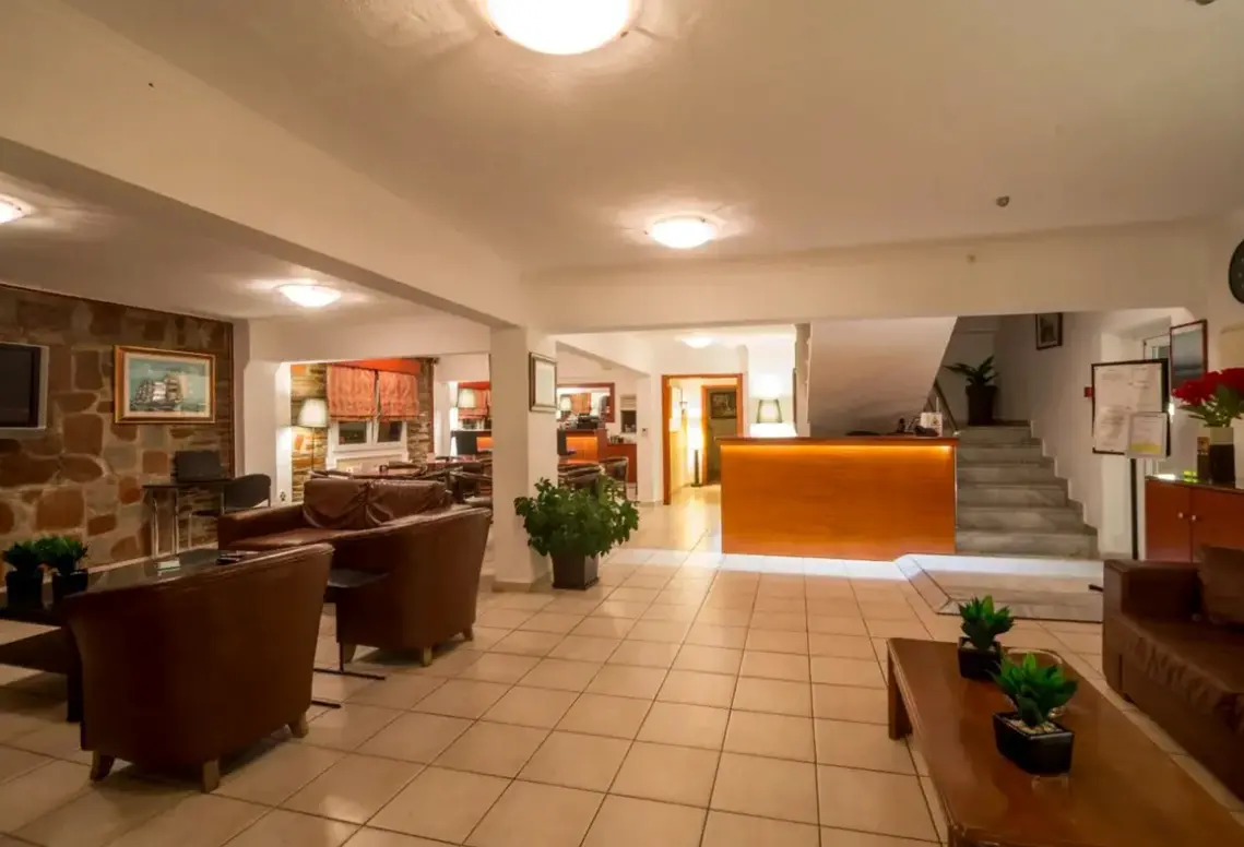 Lobby hotelu Korali (Paralia)