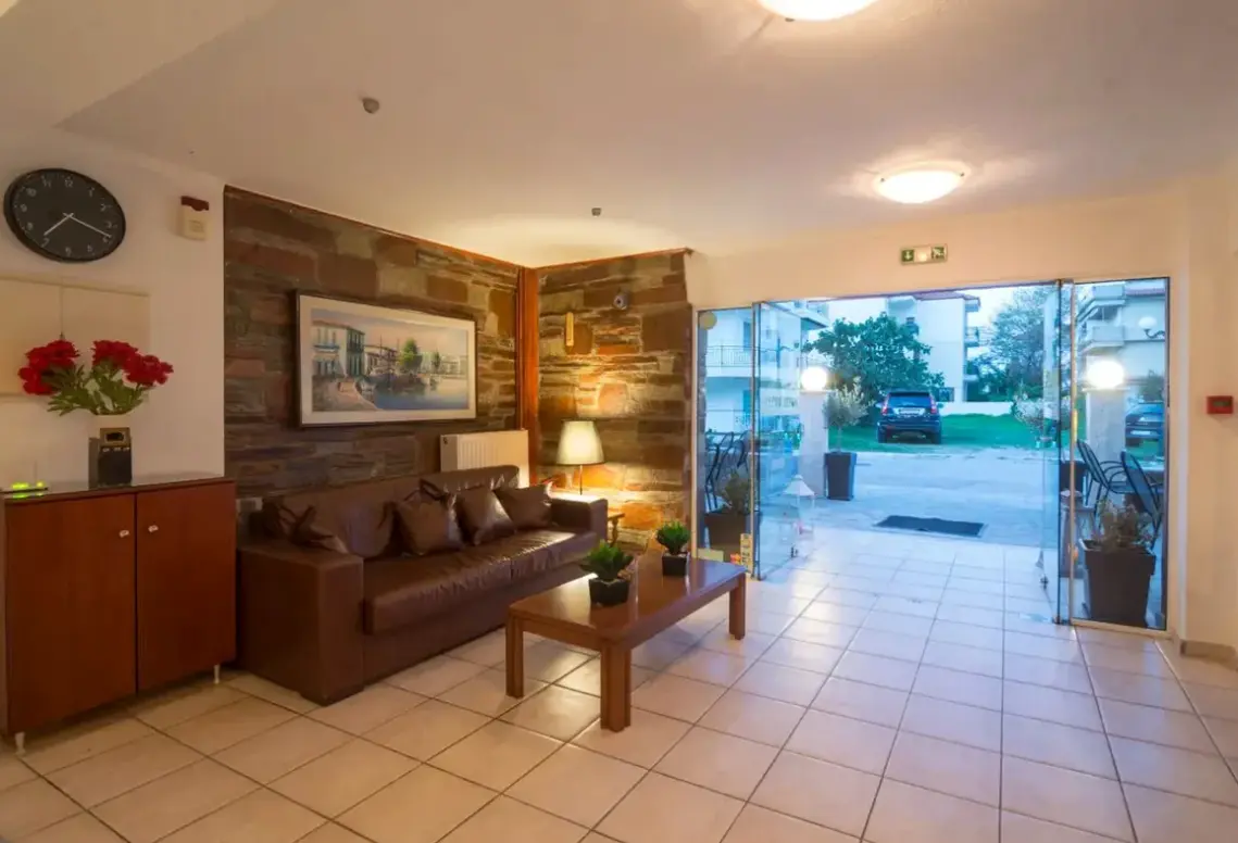 Lobby hotelu Korali (Paralia)