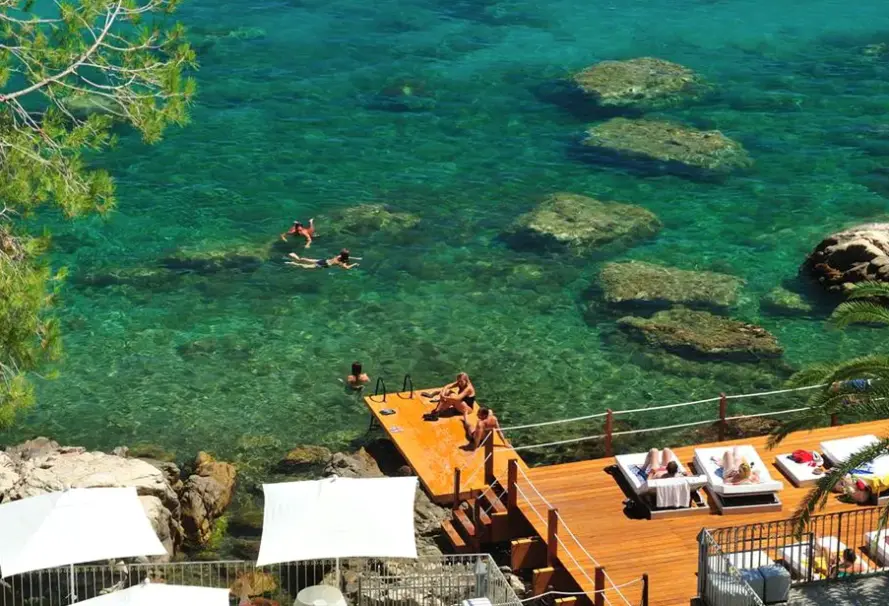 Plaża przy hotelu Le Calette