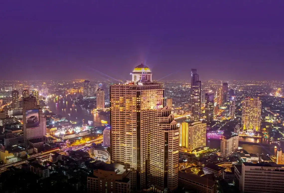 Widok z hotelu Lebua at State Tower