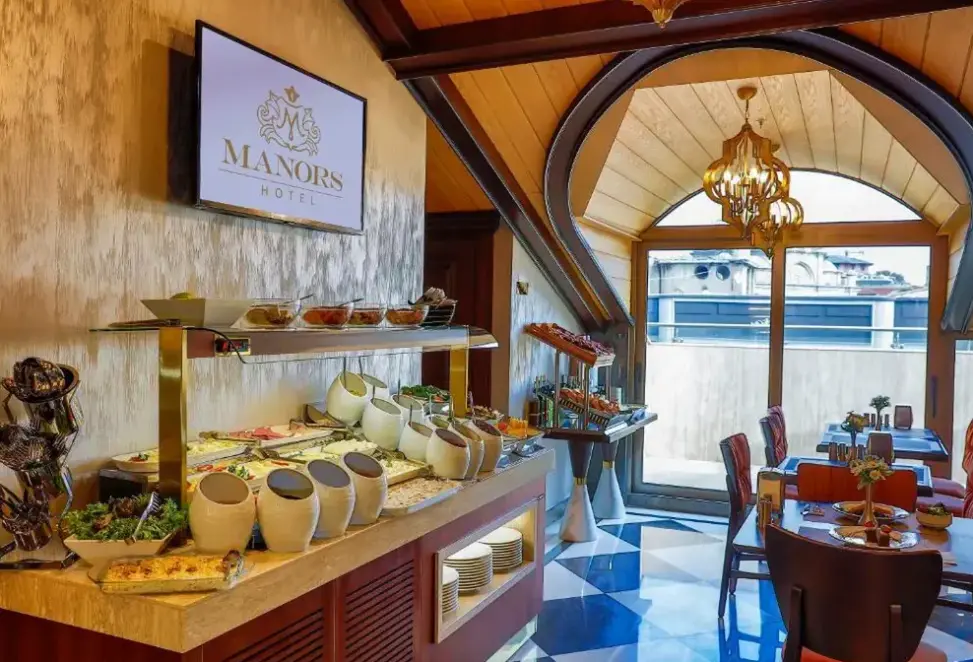 Restauracja i jedzenie w hotelu Manors