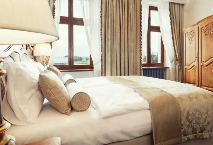 Pokój w hotelu Pałac Mortęgi