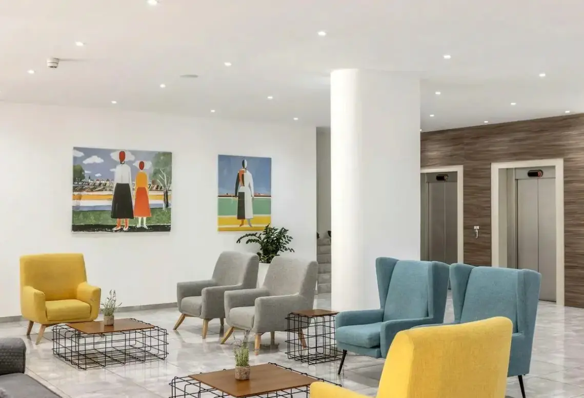 Lobby hotelu Papantonia