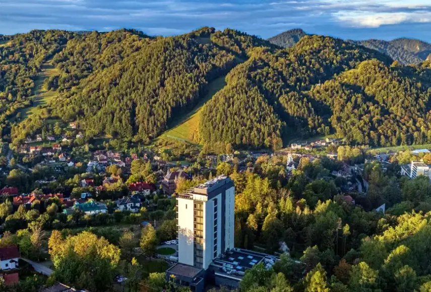 Widok z hotelu Pieniny Grand Wellness & SPA