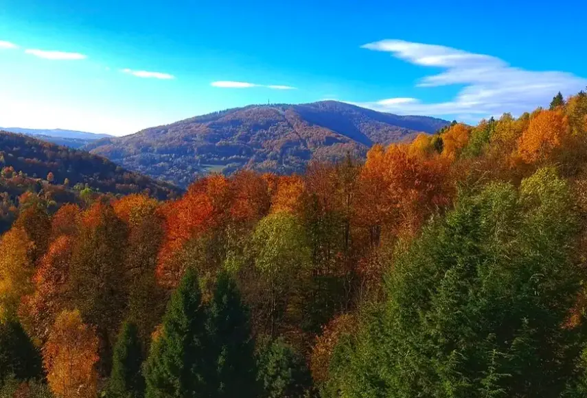Widok z hotelu Solis (Ustroń)