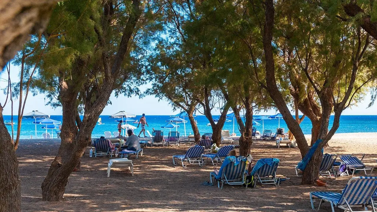 Plaża przy hotelu Stafilia Beach