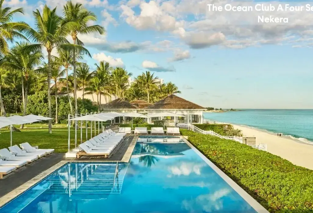 Plaża przy hotelu The Ocean Club A Four Seasons Resort (ex. One & Only Ocean Club)