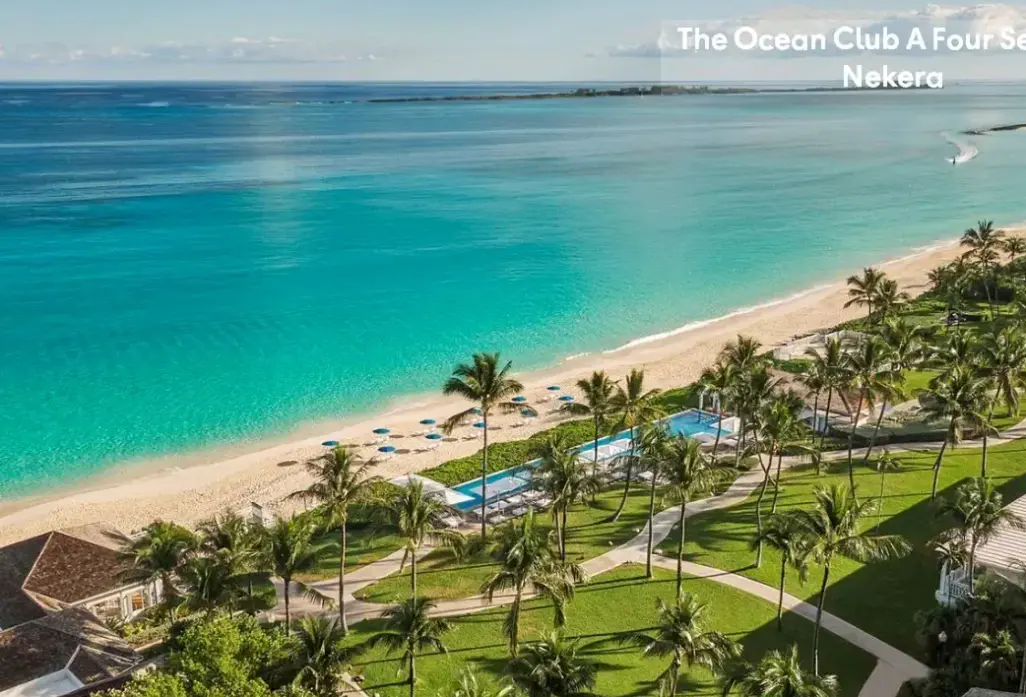 Plaża przy hotelu The Ocean Club A Four Seasons Resort (ex. One & Only Ocean Club)