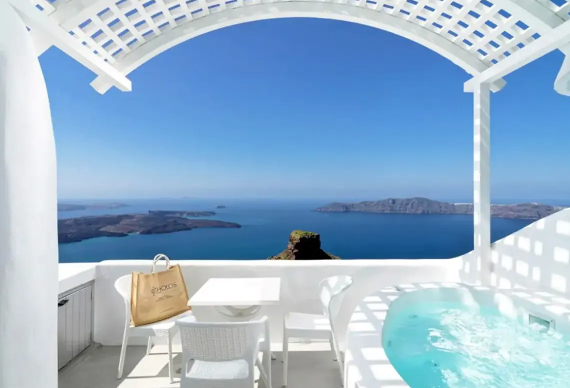 Widok z hotelu Tholos Resort