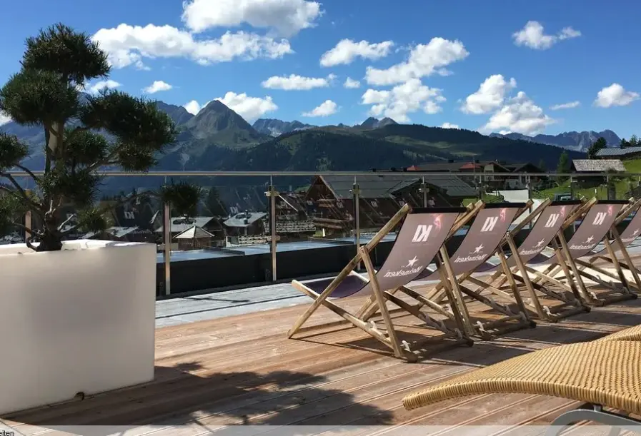 Widok z hotelu Alpenrose (Konigsleiten)