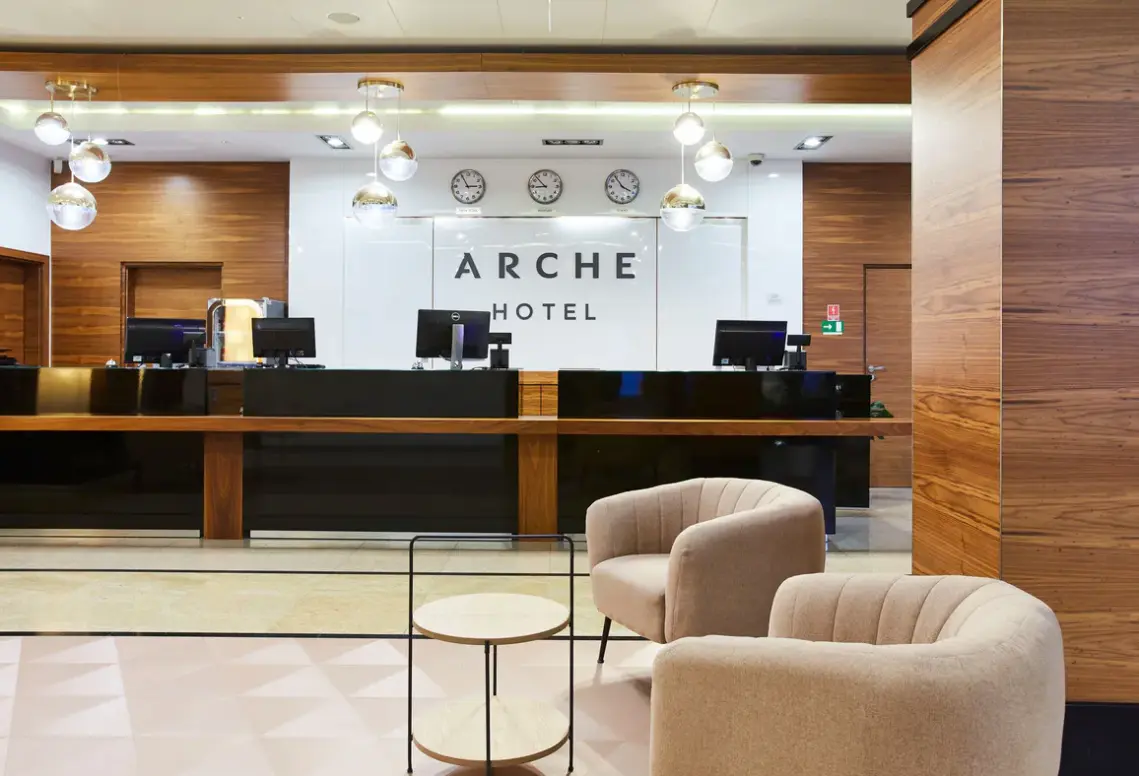 Lobby hotelu Arche Puławska Residence