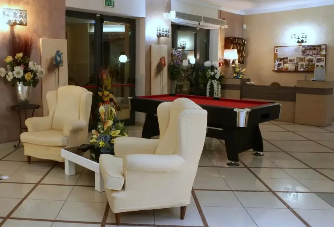 Lobby hotelu Busignani
