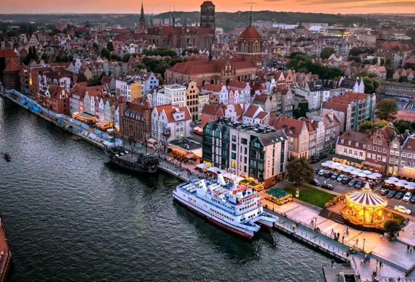 Widok z hotelu Chrobry Apartamenty Grodzka 10