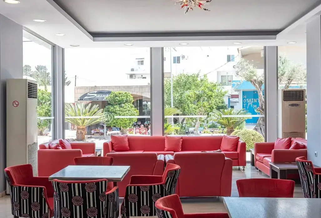 Lobby hotelu Evi (Faliraki)