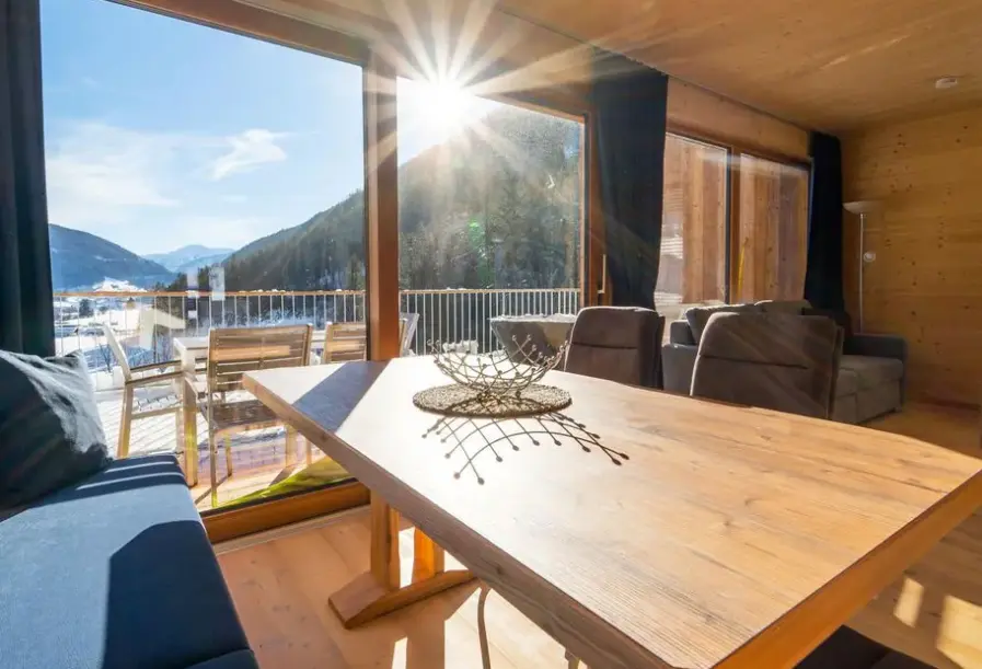 Widok z hotelu HochOBEN