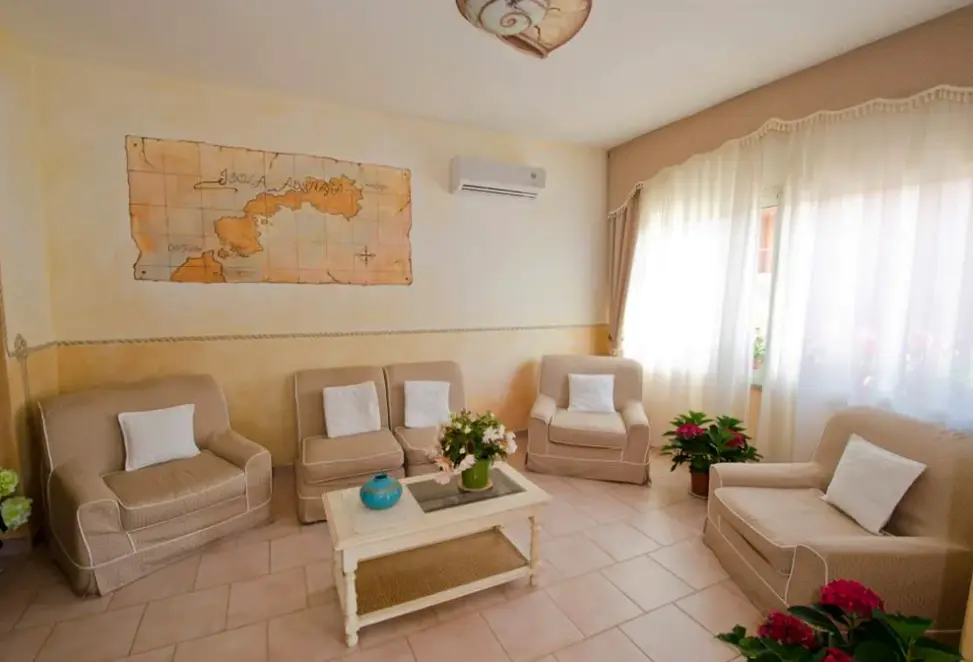 Lobby hotelu Il Gabbiano