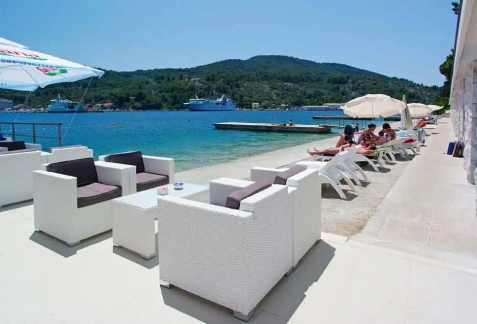 Plaża przy hotelu Korkyra